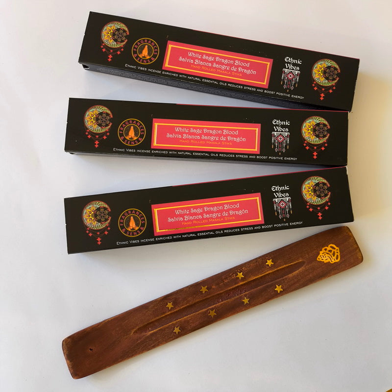 White sage & Dragon Blood masala incense 15g